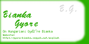 bianka gyore business card